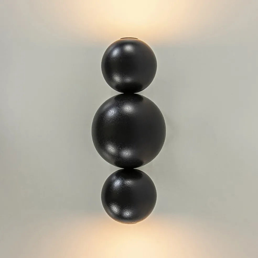 Sale Straluma Design wandlamp textured black inclusief LED