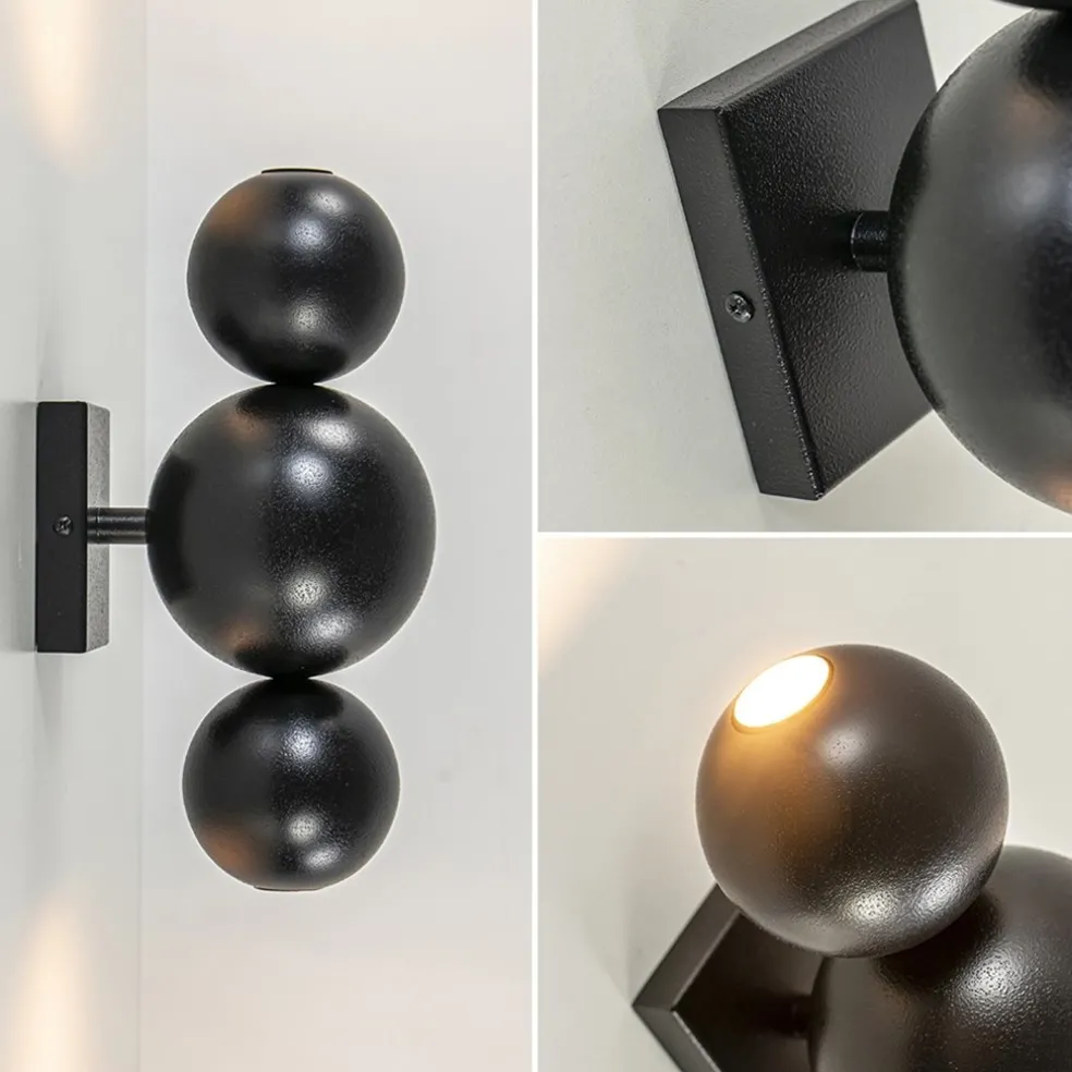 Sale Straluma Design wandlamp textured black inclusief LED