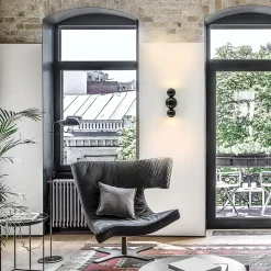 Sale Straluma Design wandlamp textured black inclusief LED