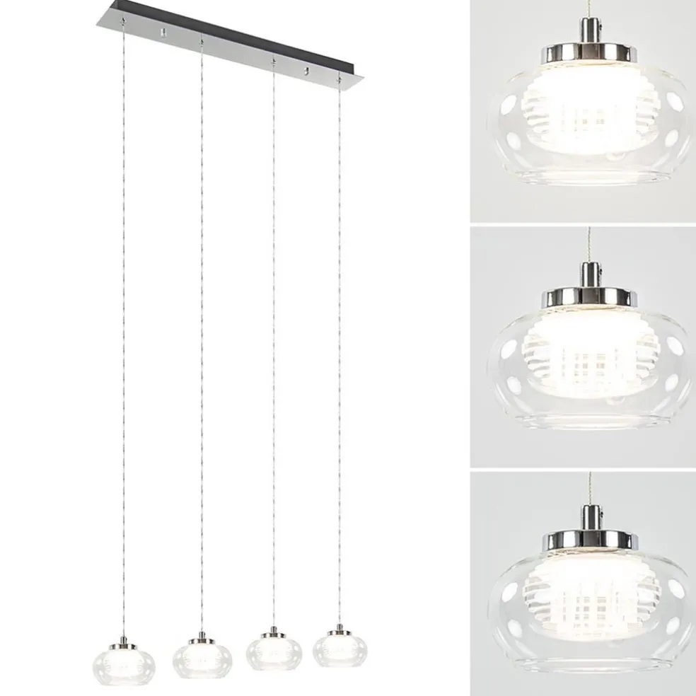 Best Sale Straluma Dimbare LED hanglamp chroom met helder glas