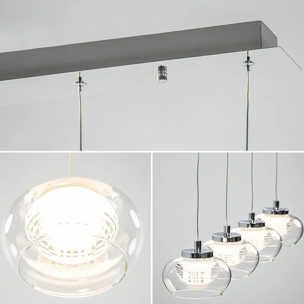 Best Sale Straluma Dimbare LED hanglamp chroom met helder glas