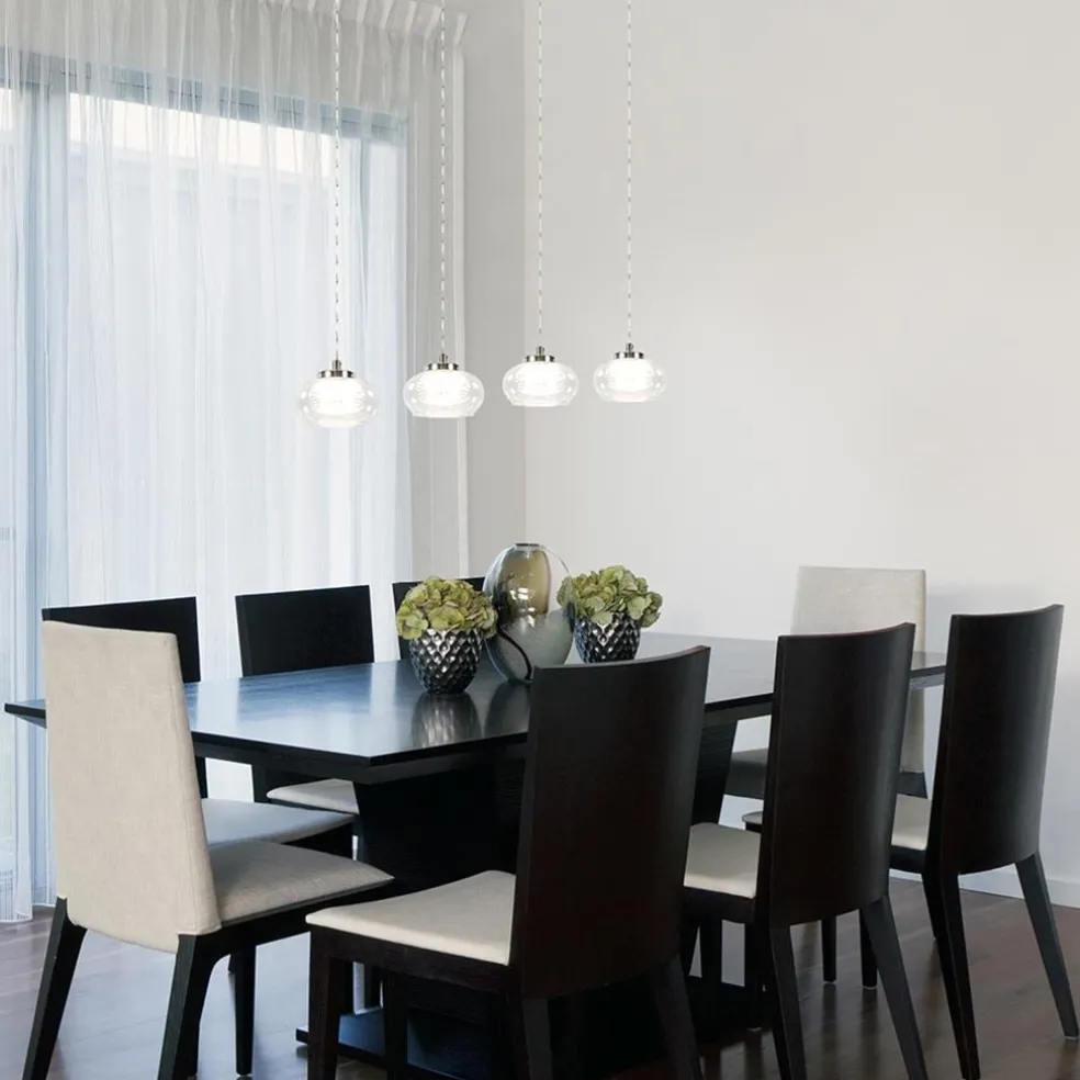 Best Sale Straluma Dimbare LED hanglamp chroom met helder glas