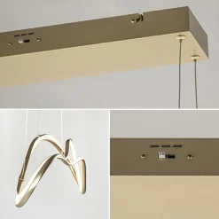 Clearance Straluma Dimbare LED hanglamp goud