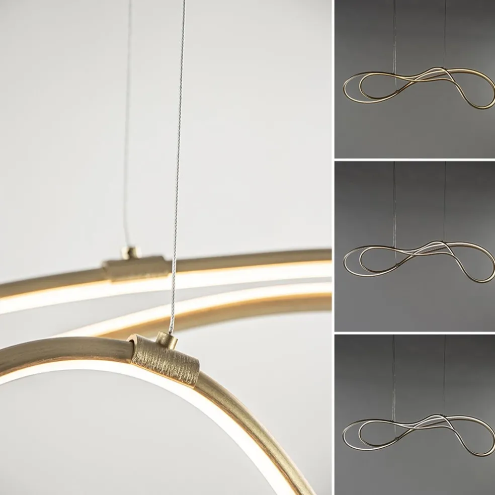 Clearance Straluma Dimbare LED hanglamp goud