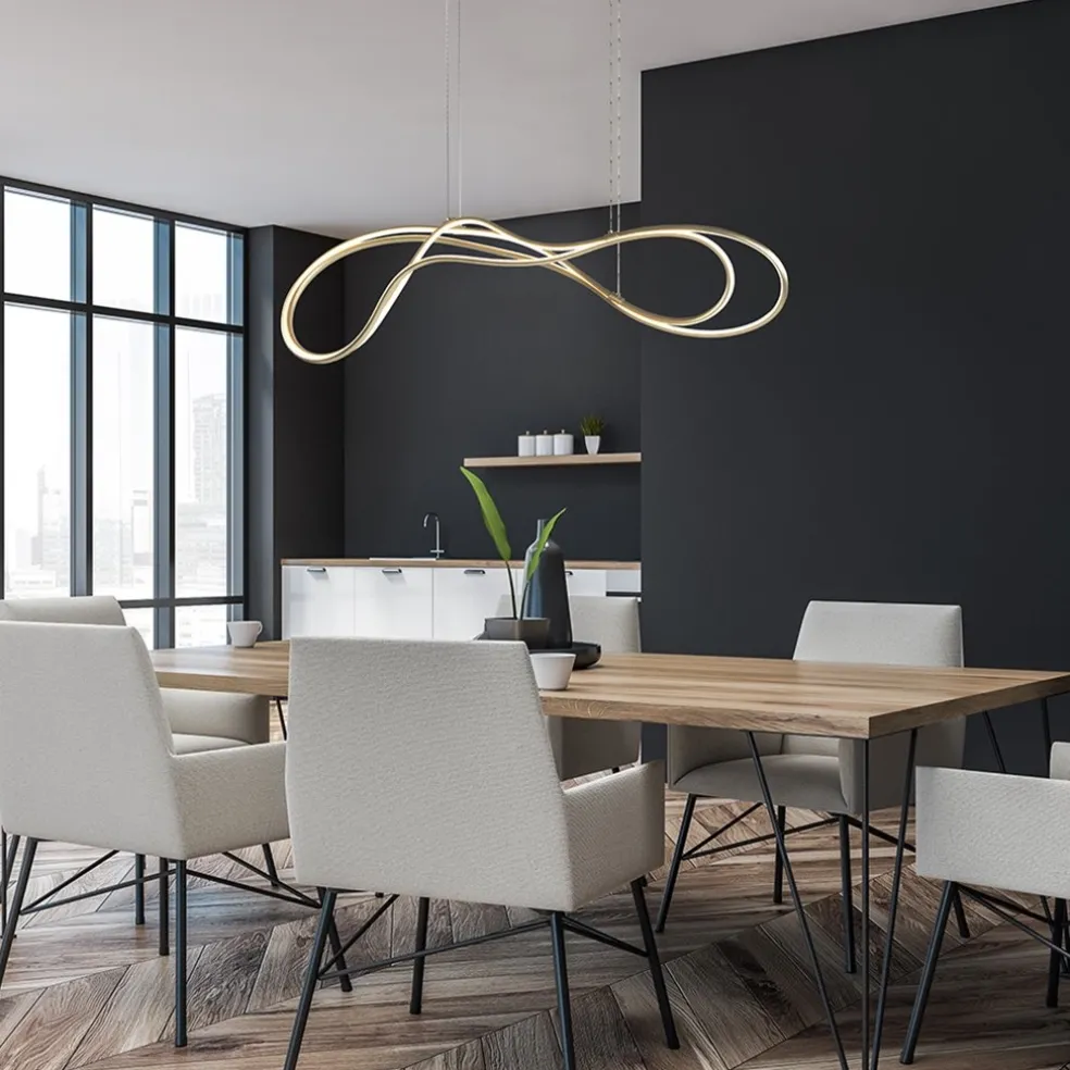 Clearance Straluma Dimbare LED hanglamp goud
