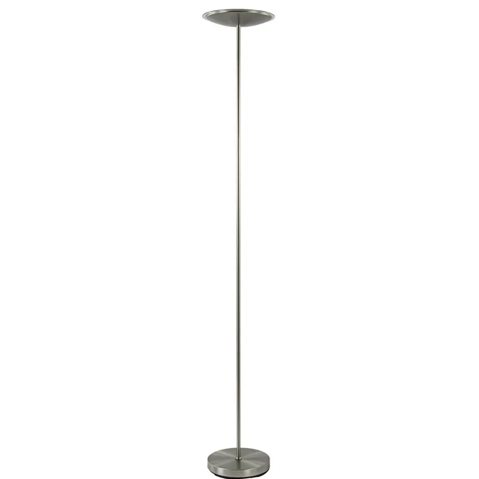 Online Straluma Dimbare LED uplighter vloerlamp nikkel