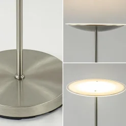 Online Straluma Dimbare LED uplighter vloerlamp nikkel