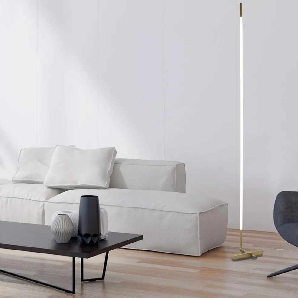 Best Sale Straluma Dimbare LED vloerlamp met verstelbare kap goud