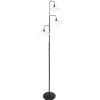 Cheap Straluma Dimbare LED vloerlamp zwart met witte schotels