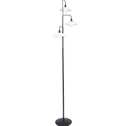 Cheap Straluma Dimbare LED vloerlamp zwart met witte schotels