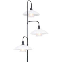 Cheap Straluma Dimbare LED vloerlamp zwart met witte schotels