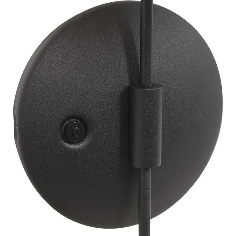 Cheap Straluma Dimbare LED wandlamp zwart met witte schotel