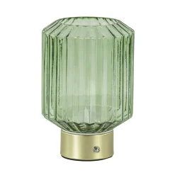 Clearance Straluma Dimbare tafellamp op batterij groen/goud