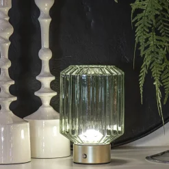 Clearance Straluma Dimbare tafellamp op batterij groen/goud