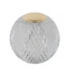 Store Straluma Dimbare tafellamp transparant/goud oplaadbaar