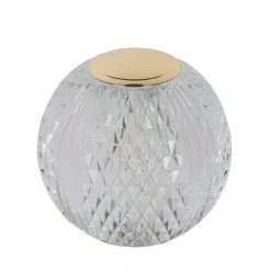 Store Straluma Dimbare tafellamp transparant/goud oplaadbaar