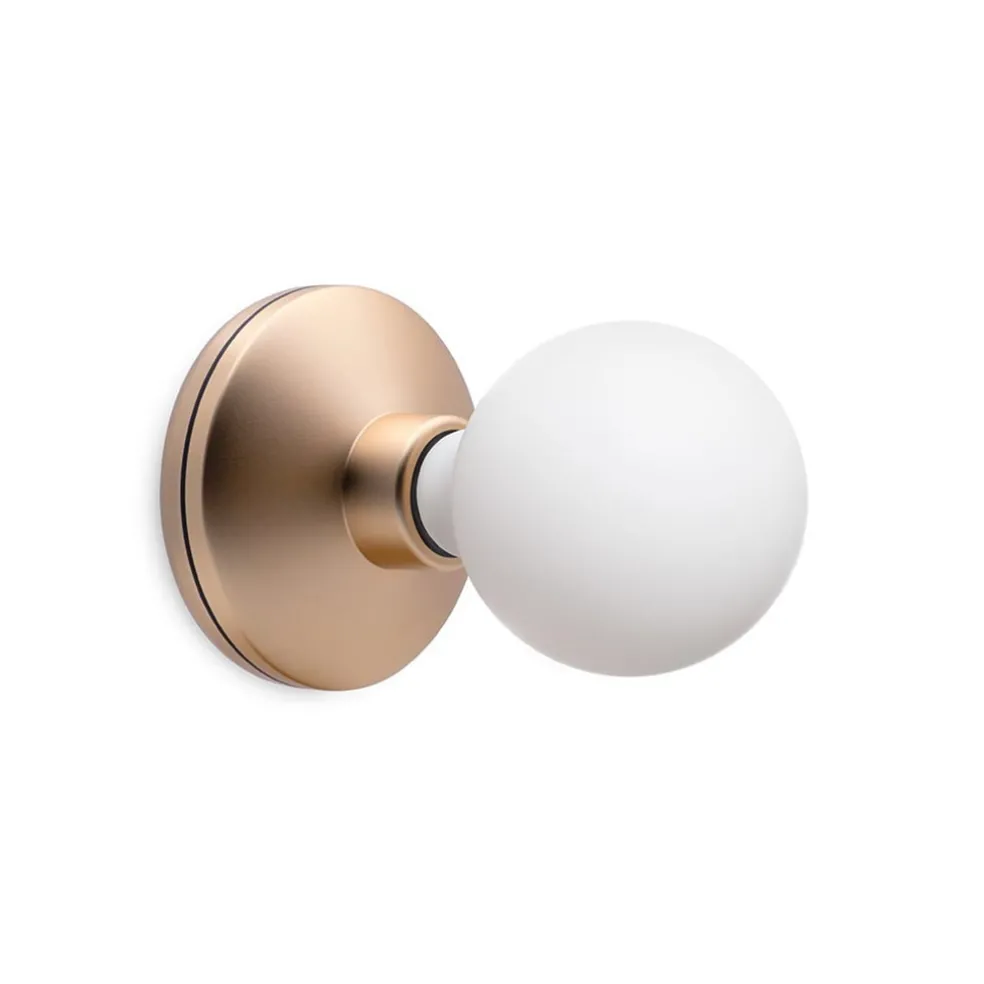 Hot Straluma Dimbare wandlamp op batterij goud met frosted