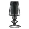 Discount Straluma Draad tafellamp zwart met cilinder kap