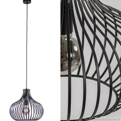Best Straluma Draadhanglamp medium zwart 38cm