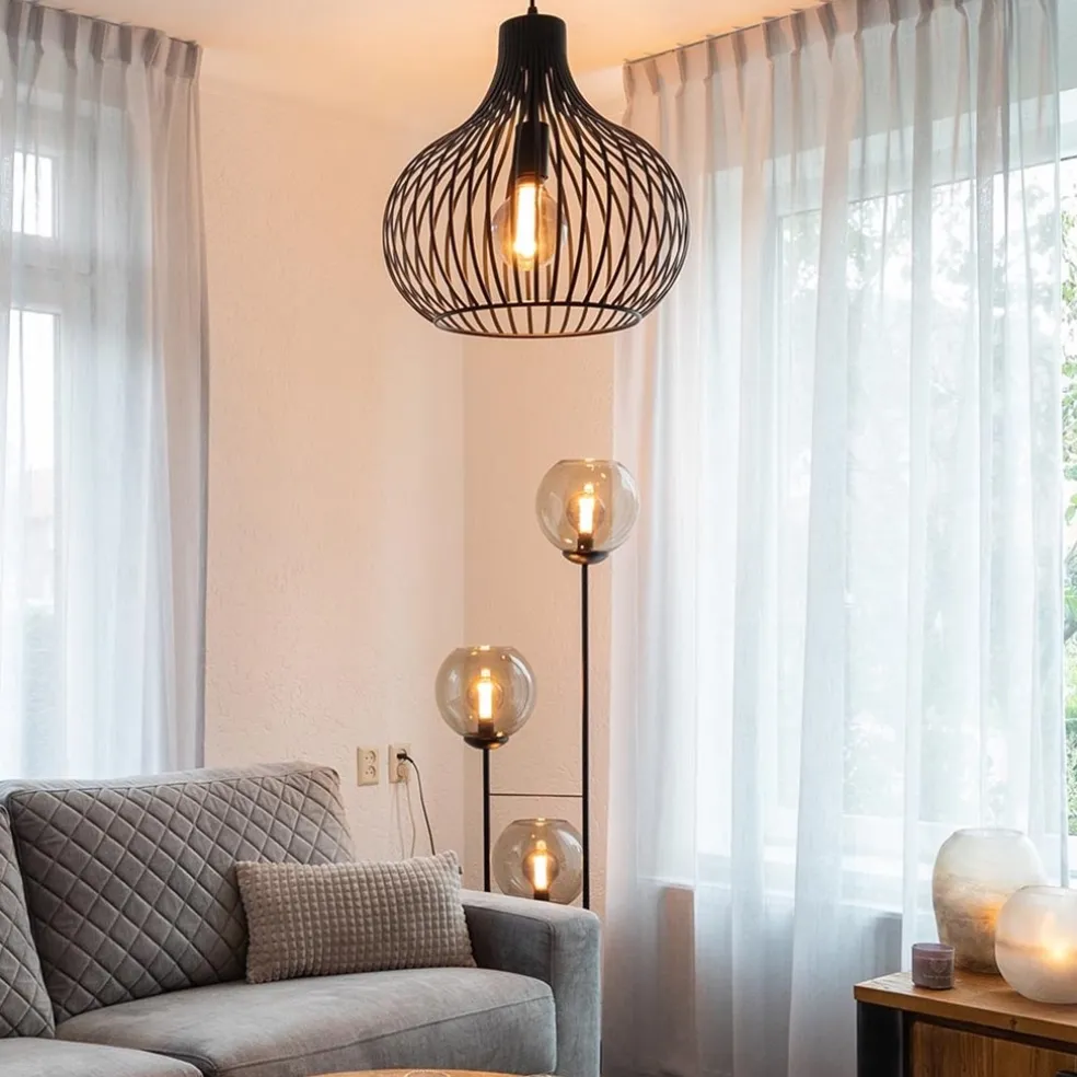 Best Straluma Draadhanglamp medium zwart 38cm