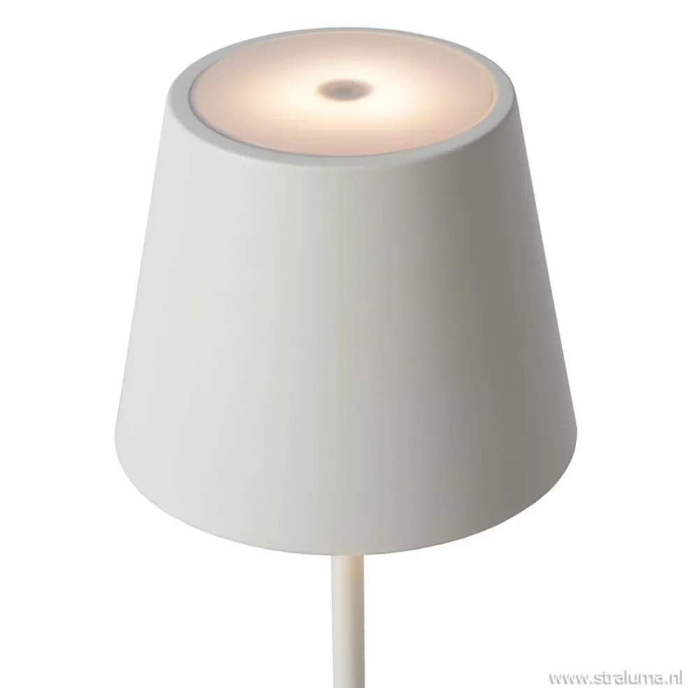 Clearance Straluma Draadloze tafellamp wit met dimbaar LED