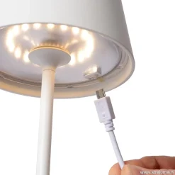 Clearance Straluma Draadloze tafellamp wit met dimbaar LED