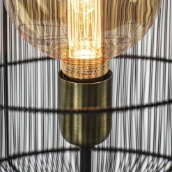 Clearance Straluma Driepoot vloerlamp Gruaro zwart met brons