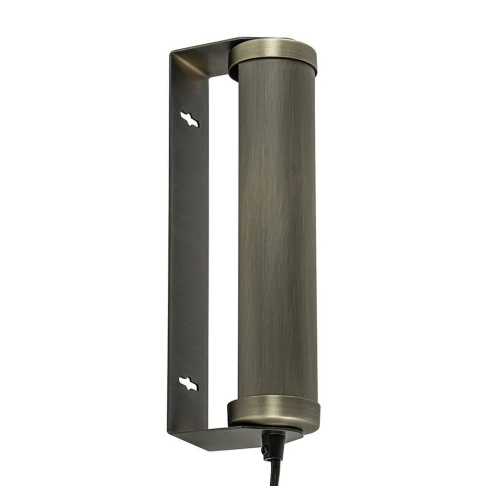 Best Straluma E14 wandlamp mat antiek brass met snoer