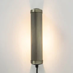 Best Straluma E14 wandlamp mat antiek brass met snoer