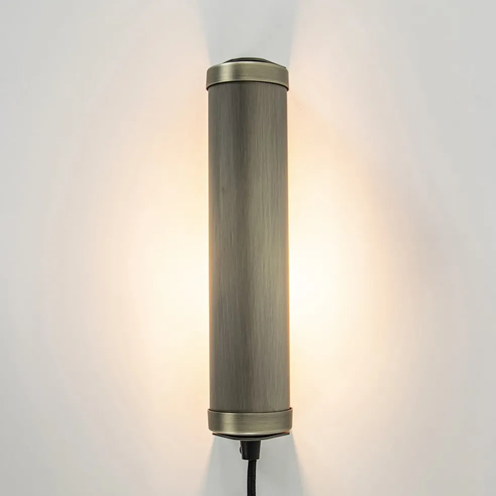 Best Straluma E14 wandlamp mat antiek brass met snoer