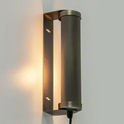 Best Straluma E14 wandlamp mat antiek brass met snoer