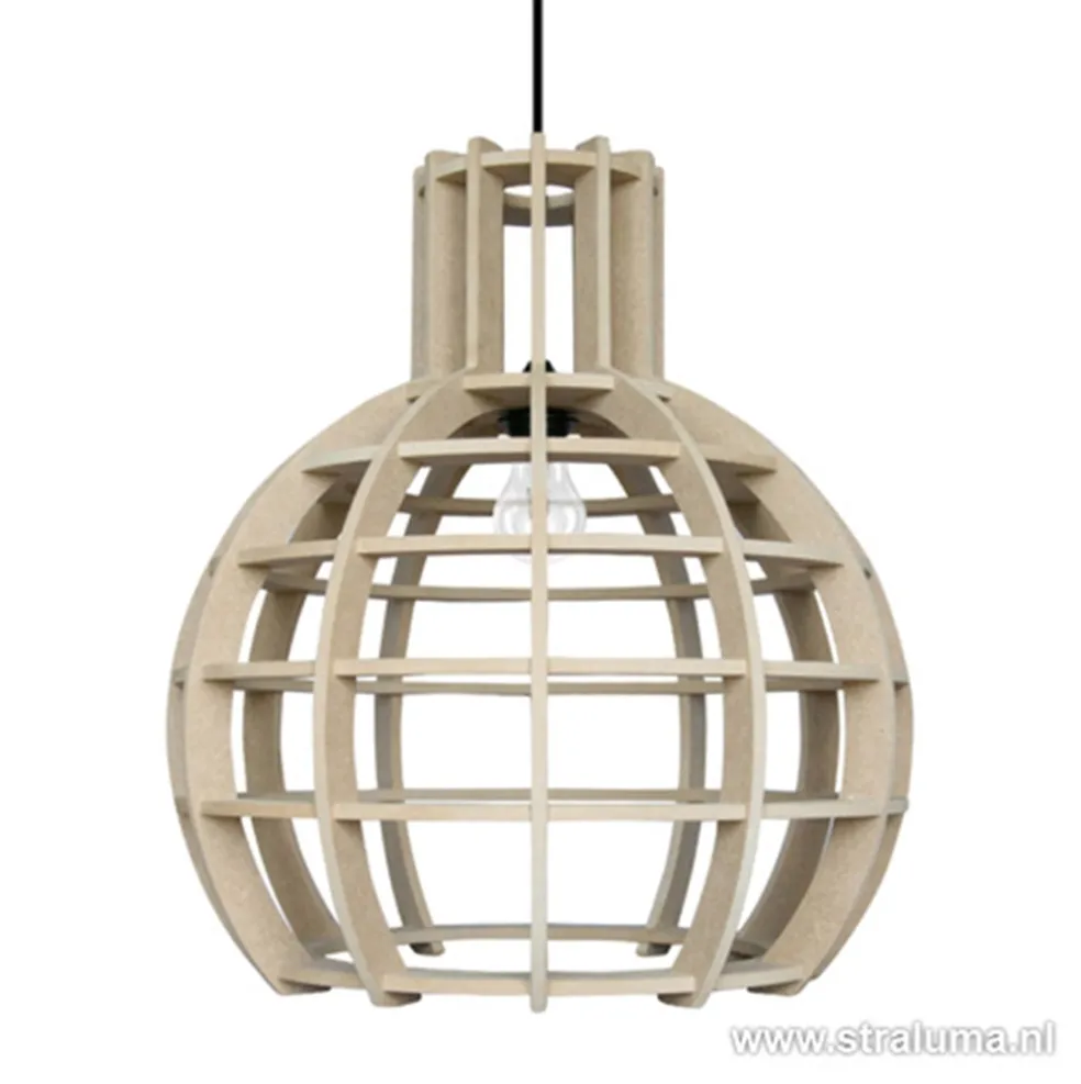 Outlet Straluma Eettafel hanglamp Globe Lingehof hout