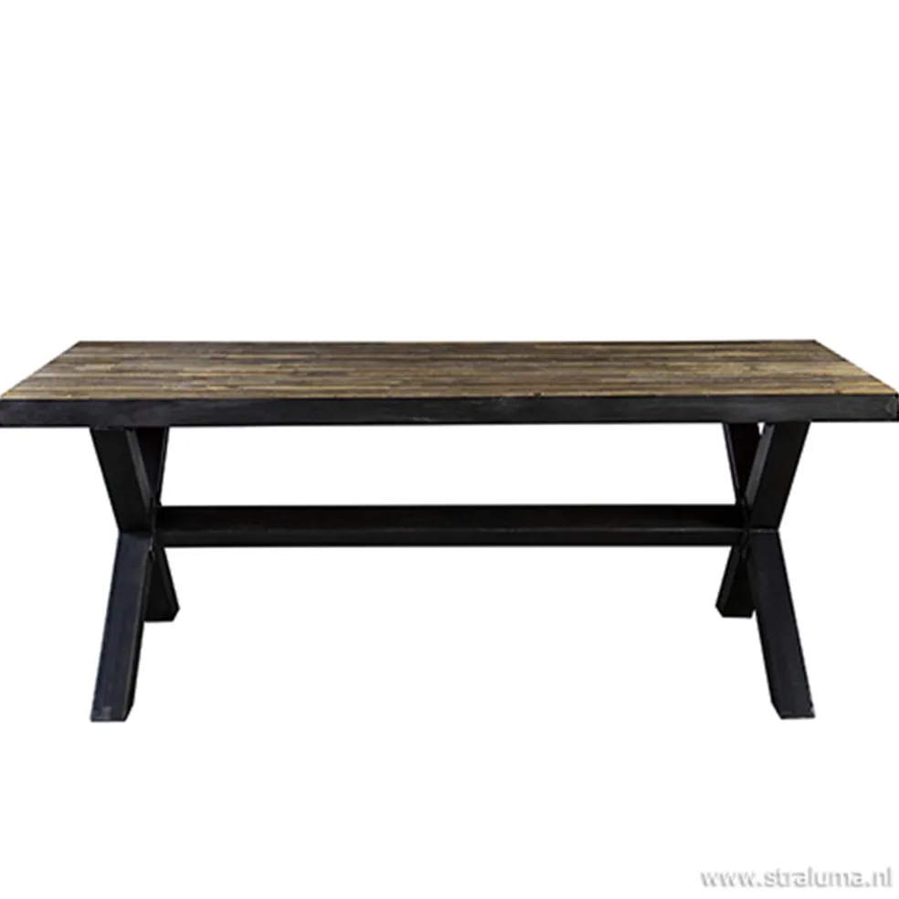 Best Sale Straluma Eettafel Light & Living zink/hout