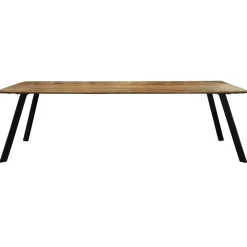 Sale Straluma Eettafel mangohout met zwarte poot 240x90 cm