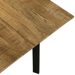 Sale Straluma Eettafel mangohout met zwarte poot 240x90 cm