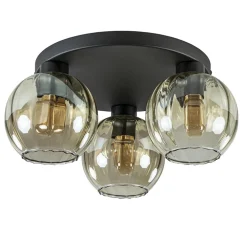 Store Straluma Elegante plafondlamp 3-lichts amber glas