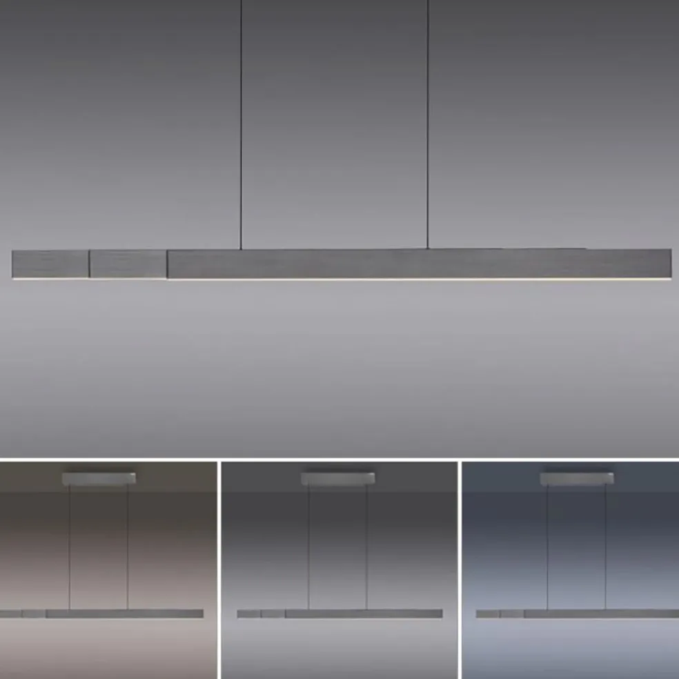 Outlet Straluma Elektrisch verstelbare LED hanglamp grijs dimbaar