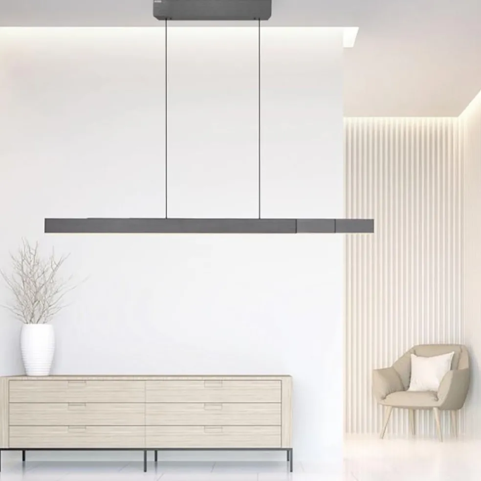 Outlet Straluma Elektrisch verstelbare LED hanglamp grijs dimbaar