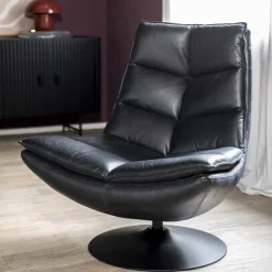 Flash Sale Straluma Fauteuil Sven leder - zwart
