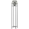 Flash Sale Straluma Frame vloerlamp mat zwart met smoke glazen bol