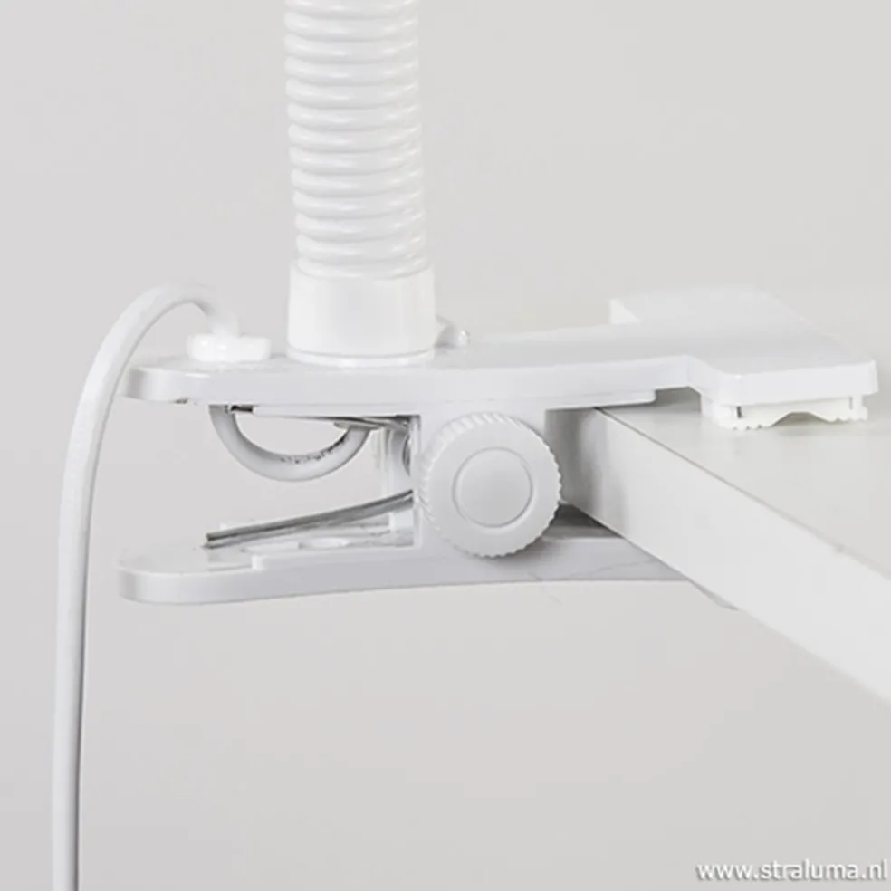 New Straluma Functionele klemlamp wit verstelbaar