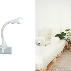 New Straluma Functionele klemlamp wit verstelbaar