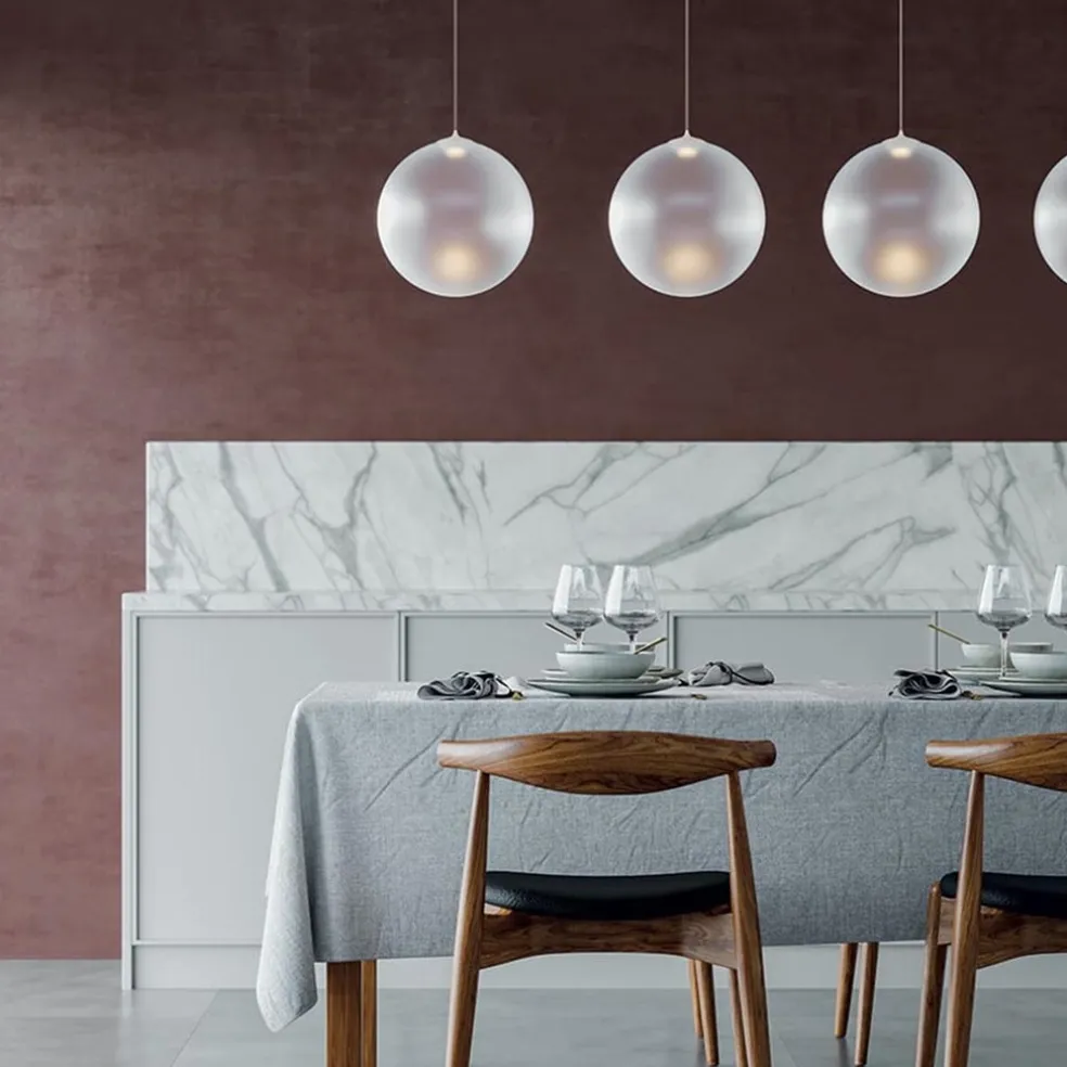 Store Straluma Glazen hanglamp Random Solo frosted wit 28 cm