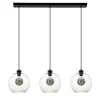 Online Straluma Glazen 3-lichts hanglamp eettafel clear