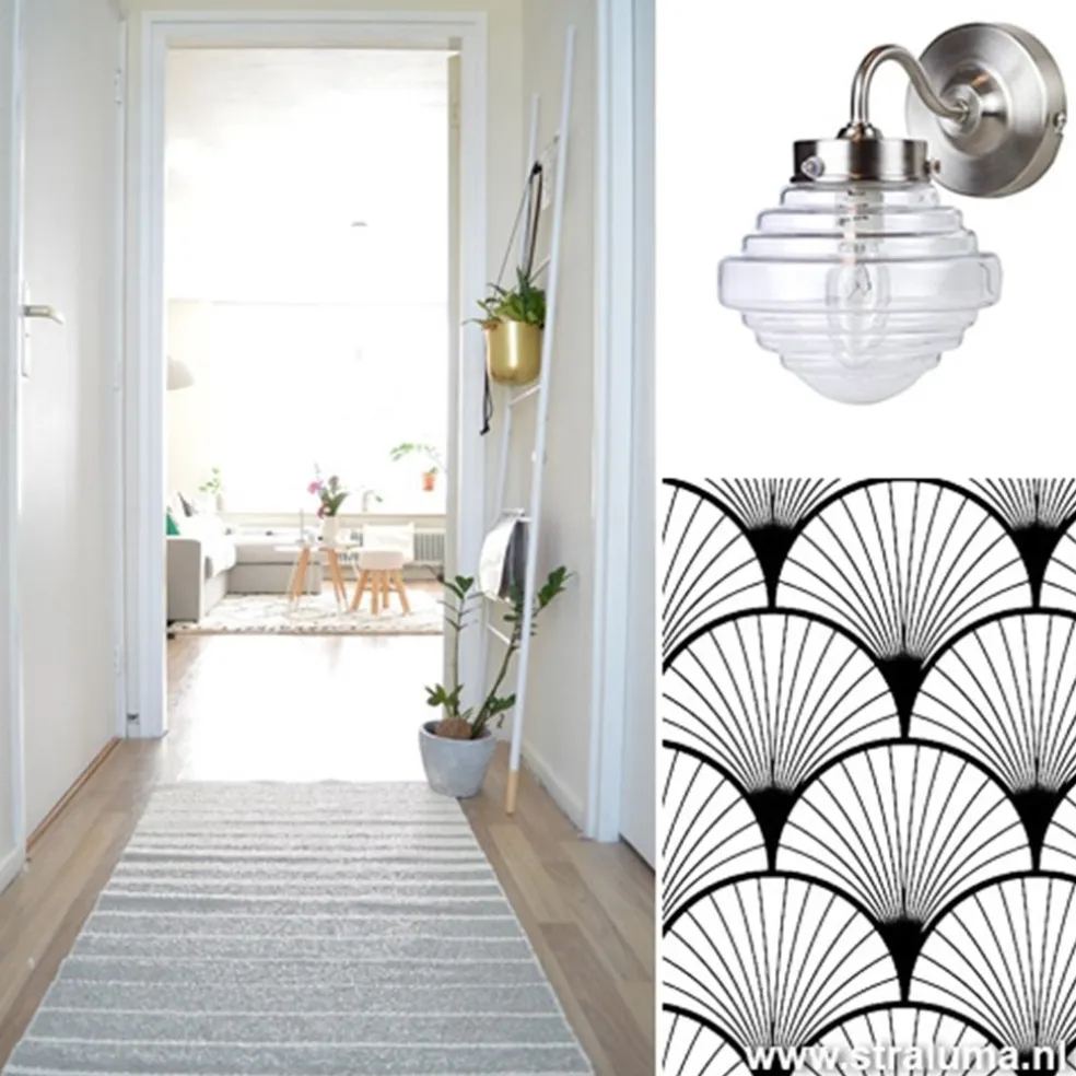 Best Sale Straluma Glazen wandlamp met staal Deco