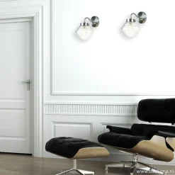 Best Sale Straluma Glazen wandlamp met staal Deco