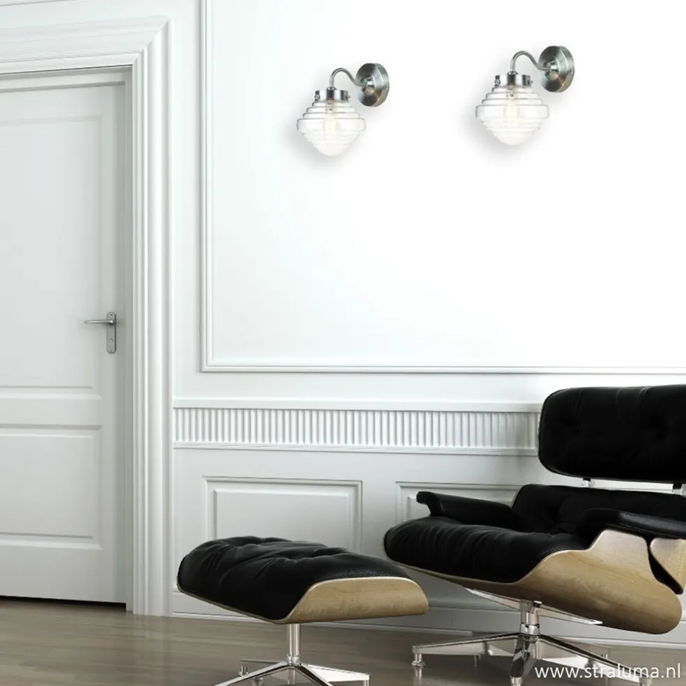 Best Sale Straluma Glazen wandlamp met staal Deco