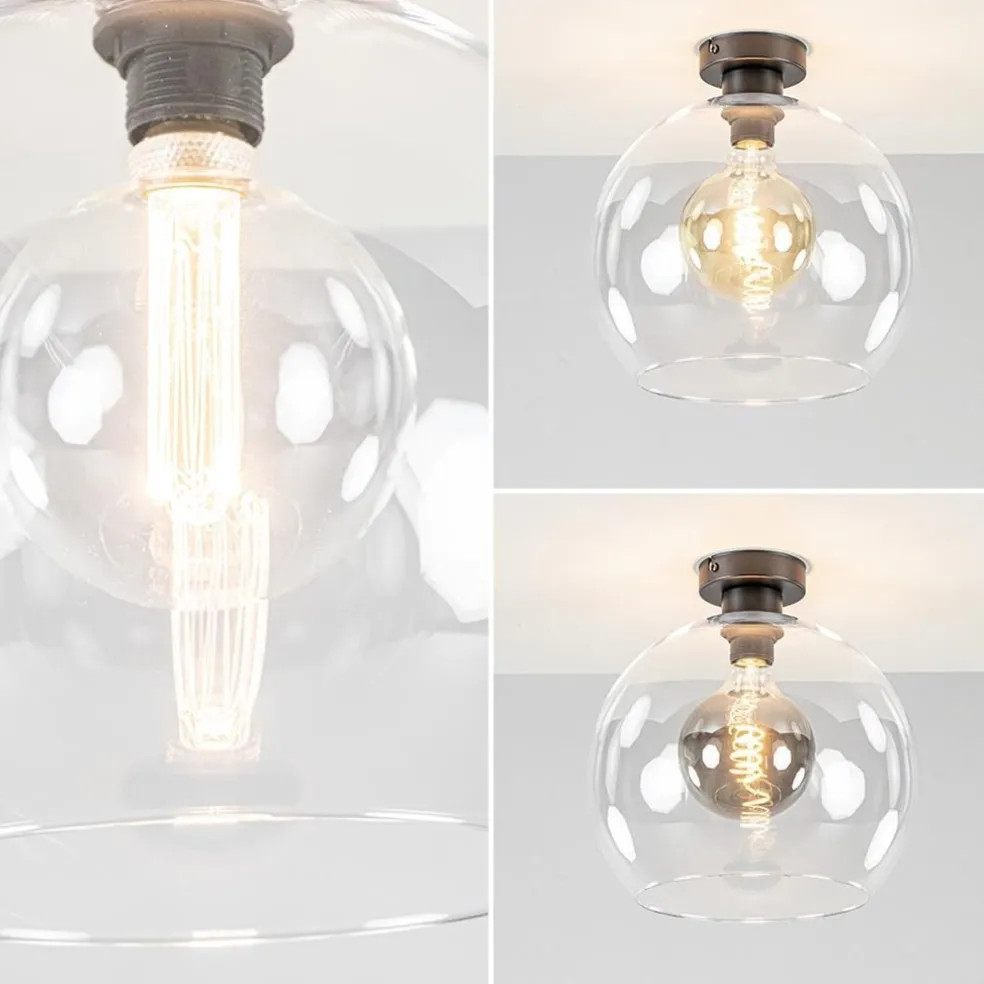 New Straluma Globe plafondlamp helder glas 30 cm