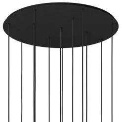 Best Straluma Grote design hanglamp / videlamp zwart Ø100 cm