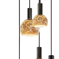 Best Straluma Grote design hanglamp / videlamp zwart Ø100 cm